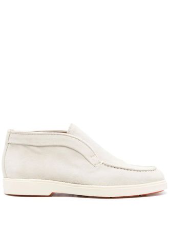 Santoni Stivali slip-on in pelle scamosciata - Toni neutri