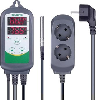 OEM Controlador De Temperatura Digital, Calefacci&oacute;n Y Refrigeraci&oacute;n Duales, Sistema De Alarma, Enchufe Europeo