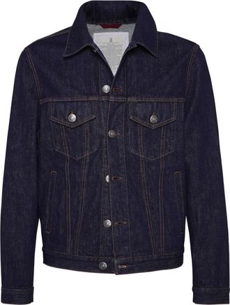 Brunello Cucinelli Giacca denim in cotone - Blu