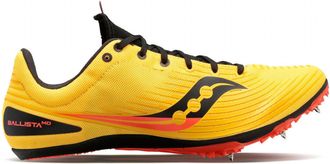 Saucony Mens Ballista Md Shoes In 16 - Vizi Gold/vizi Red