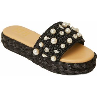 BTB Los Angeles KOTA CRYSTAL ESPADRILLE in Black at Nordstrom, Size 9
