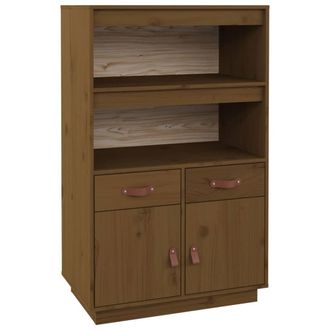 Berkfield Home Highboard Honey Brown 67x40x108.5 cm Solid Wood Pine