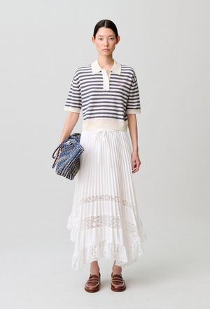 Claudie Pierlot Jupe pliss&eacute;e fleurs