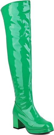 Generic Green,6.5 UK,Platform Knee High Boots for Womens Chunky Block Heel Tall Boot Side Zipper Party Club Fall Winter Dress Shoes