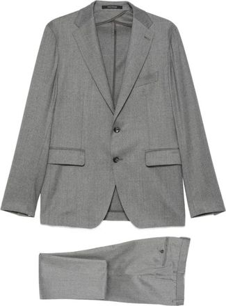 Tagliatore Single-breasted pak - Heren - Business pakken - Grijs - M - Wol - Kostuums