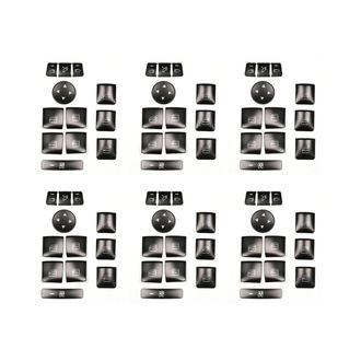 OEM Juego De 72 Piezas De Pegatinas Decorativas Para El Bot&oacute;n Del Interruptor De La Ventana Del Reposabrazos De La Puerta Del Coche, Aptas Para Glk Ml Gl 
