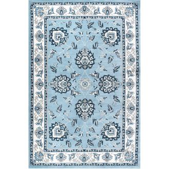 Jonathan Y Designs Cherie French Cottage Area Rug in Blue/cream at Nordstrom, Size 4Ft 0In X 6Ft 0In