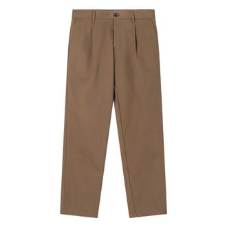White Sand Broeken, Heren, Bruin, XL, Katoen, Sammy Military Twill Pant