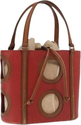 Ferragamo Pre-owned Bucket Bag - Dames - Vintage Tas - Rood - ONE Size - Leer - Vintage