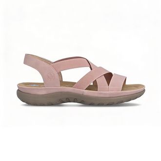 Rieker 64857 Womens Ankle Strap Sandals Rose - Pink - Size UK 7.5