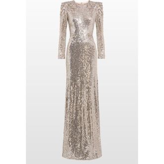 Jenny Packham Dulcet Sequin-Embellished Dress in Morganite at Nordstrom, Size 20 Uk