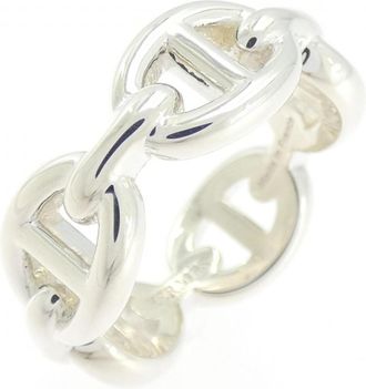 Herm&egrave;s Silver Silver 925 Band Ring (Pre-Owned)