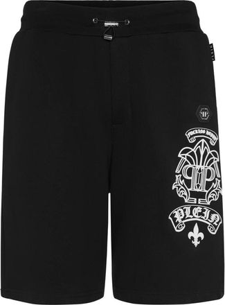 Philipp Plein Jogging Shorts - Heren - Korte Broeken - Zwart - XL - Katoen - Korte Broeken