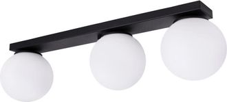 OEM L&aacute;mpara De Techo Alta Blanca 3 Planos Base Ancha E14