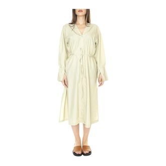 Elvine Shirt Dress - Dames - Shirt Kleedjes - Groen - S - Kleedjes