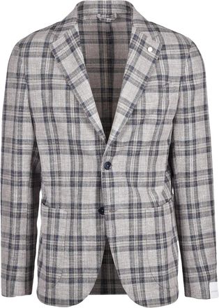 Lubiam Cotton Fitted Jacket - White