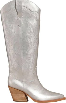 Mi.iM Womens Samantha Western Boots In Silver