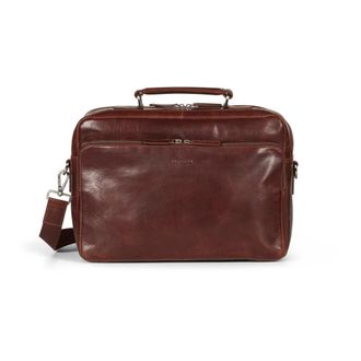 Howard London Damien Aktetas - Heren - Laptoptassen - Bruin - ONE Size - Leer - Tassen