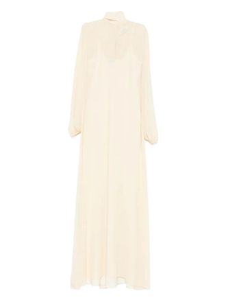 Vivetta bow-detail maxi dress - women - Fabric - 42 - Neutrals