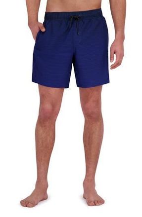 Spyder Gradient Stripe Volley Swim Shorts in Dress Blue at Nordstrom Rack, Size Xx-Large