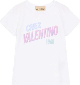 Valentino Chez Valentino 1960 Grafisch T-shirt - Dames - T-shirts - Wit - S - Katoen - Tops