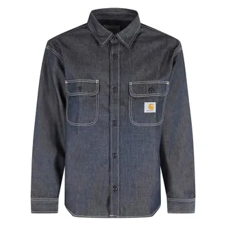 Carhartt Work in Progress Carhartt Wip, Denim Shirts, male, Blue, Size: XS Tigan Shirt Jacket