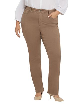 NYDJ Plus Marilyn High-Rise Elmwood Straight Leg Jean