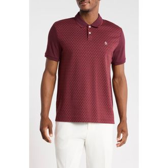 Original Penguin Wavy Jacquard Front Polo in Port Royale at Nordstrom Rack, Size Xx-Large