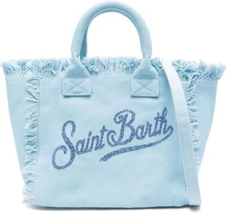 MC2 Saint Barth Tote Bags, female, Blue, Size: ONE SIZE Celeste Handbag for Women