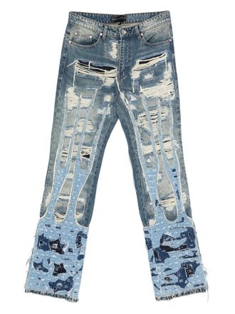 Who Decides War by Ev Bravado buttoned jeans - men - Cotton - 36 - Blue