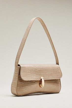 Maeve Faux-Leather Croc Purse