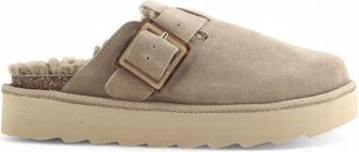 Colors Of California Sabot Platform - Dames - Pantoffels - Grijs - 39 EU - Leer - Schoenen