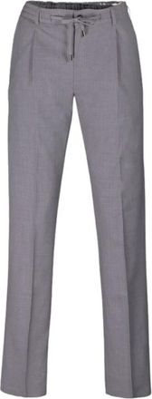 Moorer Australische Wol Stretch Broek - Heren - Chinos - Grijs - L - Wol - Broeken