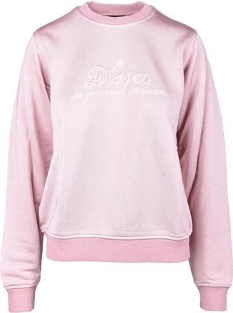 Diesel Pink Viscose Cotton Sweatshirt