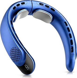 OEM Ventilador De Cuello Usb Port&aacute;til, Tres Velocidades De Viento, Pantalla Led, Disipaci&oacute;n De Calor De 360&deg;, Reducci&oacute;n De Ruido