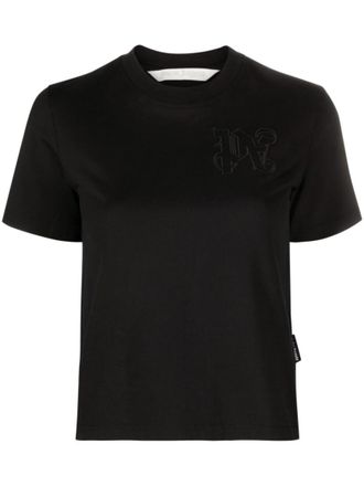 Palm Angels Black Black Mini Logo T-Shirt