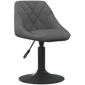 vidaXL Taburete De Cocina De Terciopelo Gris Oscuro Vidaxl