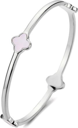 Adornia Clover Station Bangle Bracelet in White at Nordstrom Rack