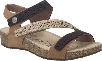 Josef Seibel Tonga 73 Ankle Strap Platform Wedge Sandal in Nuss Multi at Nordstrom, Size 11-11.5Us