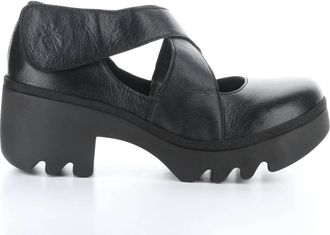 FLY London Womens Togo 533 Velcro Shoes In Black