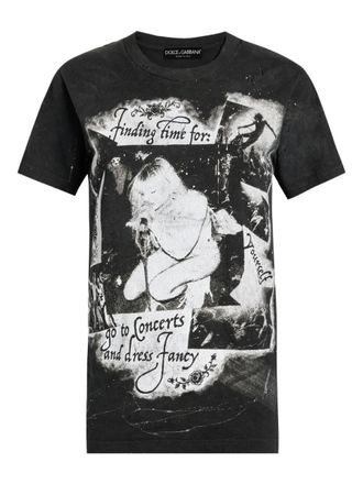 Dolce & Gabbana Jersey T-Shirt With Print