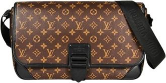 Louis Vuitton Pre-owned Cross Body Bags, female, Brown, Size: ONE SIZE Pre-owned Monogram Macassar Shoulder Bag