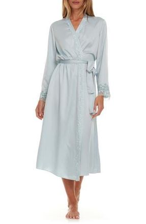 Flora Nikrooz Showstopper Long Robe in Ice Flow at Nordstrom Rack, Size Small