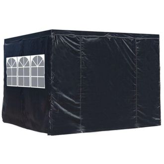 Regalos Miguel Packs Laterales Carpas Plegables - Pack 4 Laterales Para Carpas 3x3 Master 2l1v1p - Negro