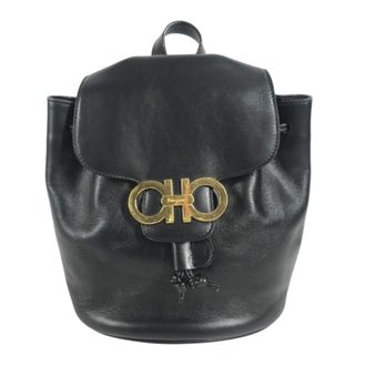 Ferragamo Black Leather Backpack (Pre-Owned)