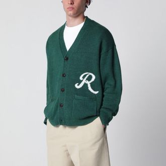 Polo Ralph Lauren Forest green cardigan with Ralph logo