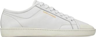 Saint Laurent Gym Sneaker - Heren - Sneakers - Wit - 41 EU - Leer - Schoenen