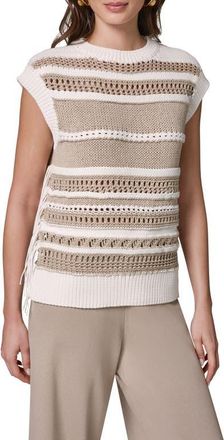 DKNY Sleeveless Crewneck Sweater in Cream/Sands at Nordstrom, Size X-Large