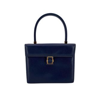 Gucci Pre-owned Womens Vintage Leather Handbag - Blue - One Size