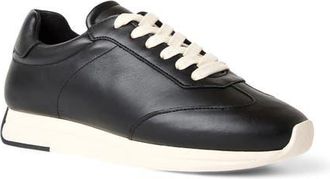 Aquatalia Rea Sneaker in Black Leather at Nordstrom, Size 10.5